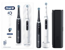 Oral-B iO Series 5 2 db-os matt fekete+feh&eacute;r elektromos fogkefe szett Sz&eacute;ps&eacute;g&aacute;pol&aacute;s / Eg&eacute;szs&eacute;g - Sz&aacute;j / fog &aacute;pol&aacute;s - Elektromos fogkefe - 404816