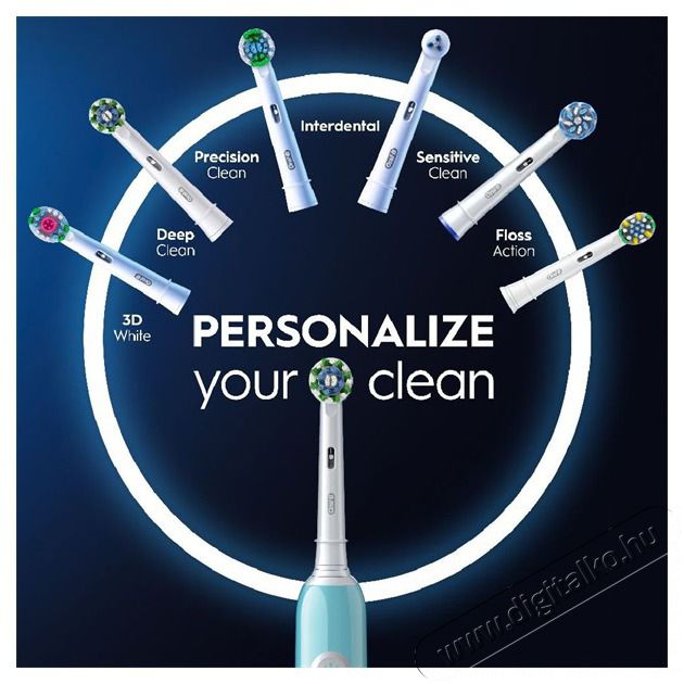 Oral-B PRO1 Carribeean Blue Cross Action elektromos fogkefe Sz&eacute;ps&eacute;g&aacute;pol&aacute;s / Eg&eacute;szs&eacute;g - Sz&aacute;j / fog &aacute;pol&aacute;s - Elektromos fogkefe - 500597