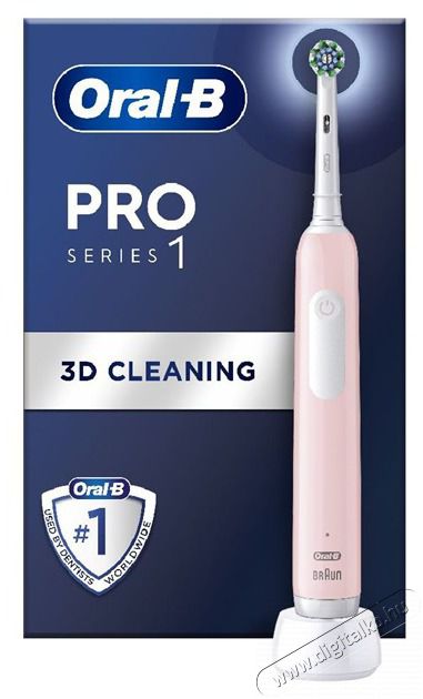 Oral-B PRO1 Pink Cross Action elektromos fogkefe Sz&eacute;ps&eacute;g&aacute;pol&aacute;s / Eg&eacute;szs&eacute;g - Sz&aacute;j / fog &aacute;pol&aacute;s - Elektromos fogkefe - 500598