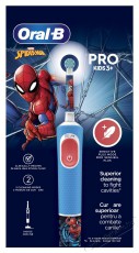 Oral-B Pro Kids Spiderman elektromos fogkefe gyerekeknek, 2D tiszt&iacute;t&aacute;s, 2 program, 1 v&eacute;g, 4 matrica, k&eacute;k Sz&eacute;ps&eacute;g&aacute;pol&aacute;s / Eg&eacute;szs&eacute;g - Sz&aacute;j / fog &aacute;pol&aacute;s - Elektromos fogkefe - 500925
