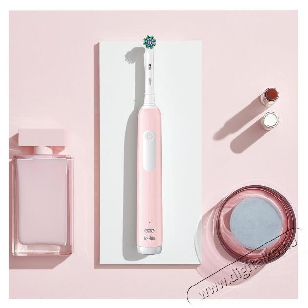 Oral-B PRO1 Elektromos Fogkefe r&oacute;zsasz&iacute;n X-Clean + &uacute;titok Sz&eacute;ps&eacute;g&aacute;pol&aacute;s / Eg&eacute;szs&eacute;g - Sz&aacute;j / fog &aacute;pol&aacute;s - Elektromos fogkefe - 501403