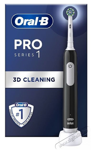 Oral-B PRO1 Black Cross Action elektromos fogkefe Sz&eacute;ps&eacute;g&aacute;pol&aacute;s / Eg&eacute;szs&eacute;g - Sz&aacute;j / fog &aacute;pol&aacute;s - Elektromos fogkefe - 502484
