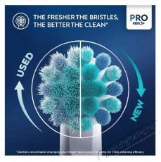 Oral-B Pro Kids Frozen elektromos fogkefe gyerekeknek, 2D tiszt&iacute;t&aacute;s, 2 program, 1 v&eacute;g, 4 matrica, utaz&oacute;k&eacute;szlet, K&eacute;k Sz&eacute;ps&eacute;g&aacute;pol&aacute;s / Eg&eacute;szs&eacute;g - Sz&aacute;j / fog &aacute;pol&aacute;s - Elektromos fogkefe - 503149