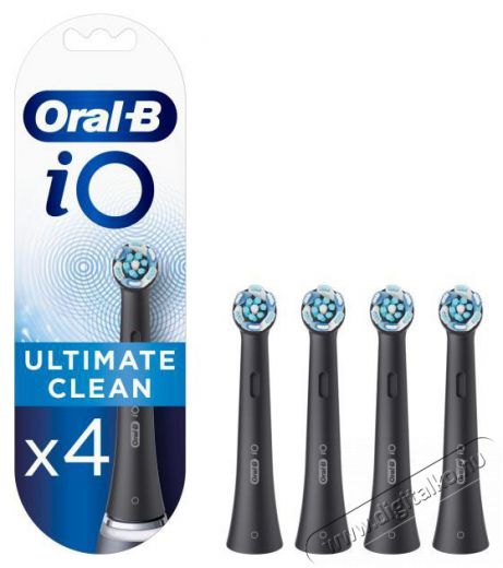 Oral-B iO fogkefefej Ultim Cl Black 4 db Sz&eacute;ps&eacute;g&aacute;pol&aacute;s / Eg&eacute;szs&eacute;g - Sz&aacute;j / fog &aacute;pol&aacute;s - Kieg&eacute;sz&iacute;tő - 505333