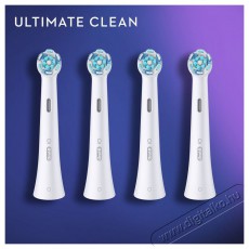 Oral-B iO fogkefefej Ultimate Clean feh&eacute;r 4 db Sz&eacute;ps&eacute;g&aacute;pol&aacute;s / Eg&eacute;szs&eacute;g - Sz&aacute;j / fog &aacute;pol&aacute;s - Elektromos fogkefe - 505330