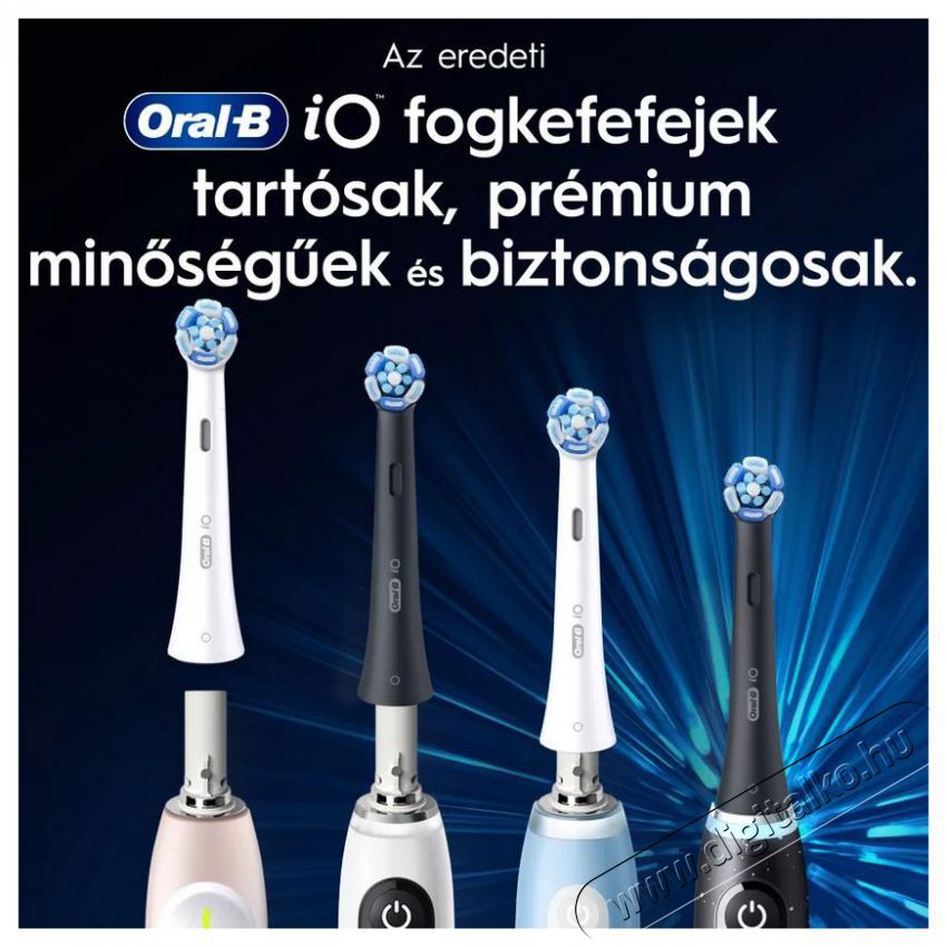 Oral-B iO fogkefefej Ultimate Clean feh&eacute;r 4 db Sz&eacute;ps&eacute;g&aacute;pol&aacute;s / Eg&eacute;szs&eacute;g - Sz&aacute;j / fog &aacute;pol&aacute;s - Elektromos fogkefe - 505330