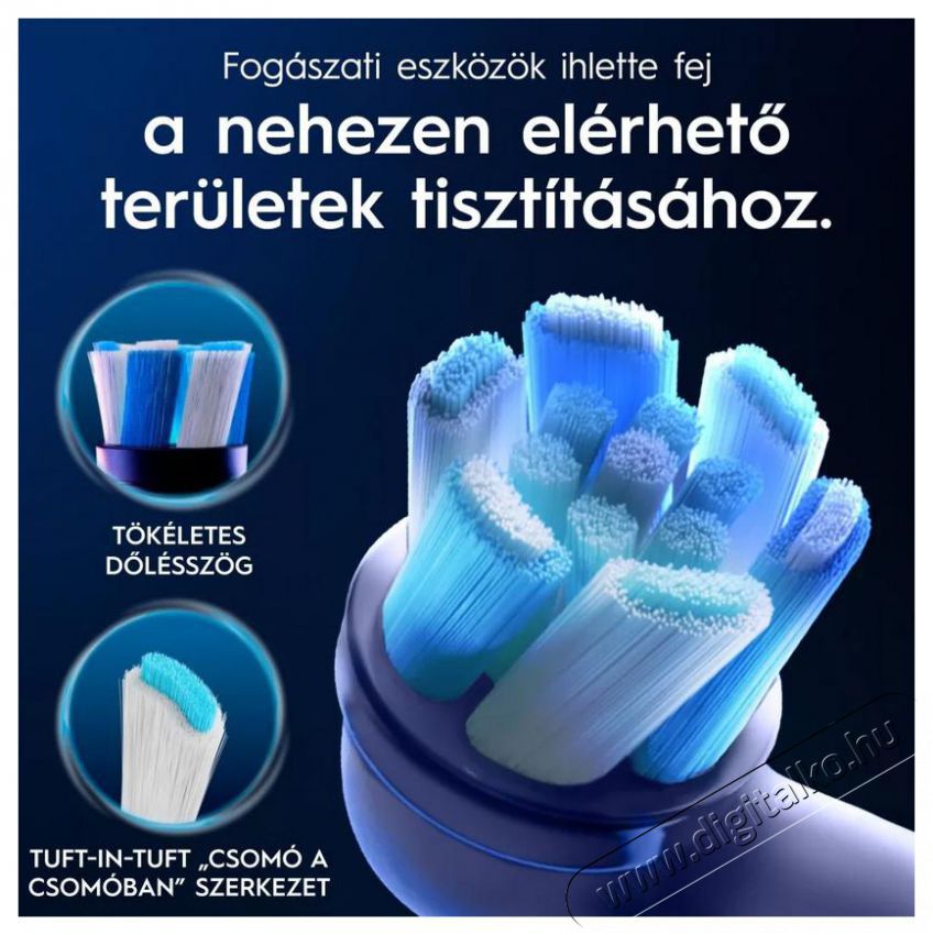 Oral-B iO fogkefefej Ultimate Clean feh&eacute;r 4 db Sz&eacute;ps&eacute;g&aacute;pol&aacute;s / Eg&eacute;szs&eacute;g - Sz&aacute;j / fog &aacute;pol&aacute;s - Elektromos fogkefe - 505330