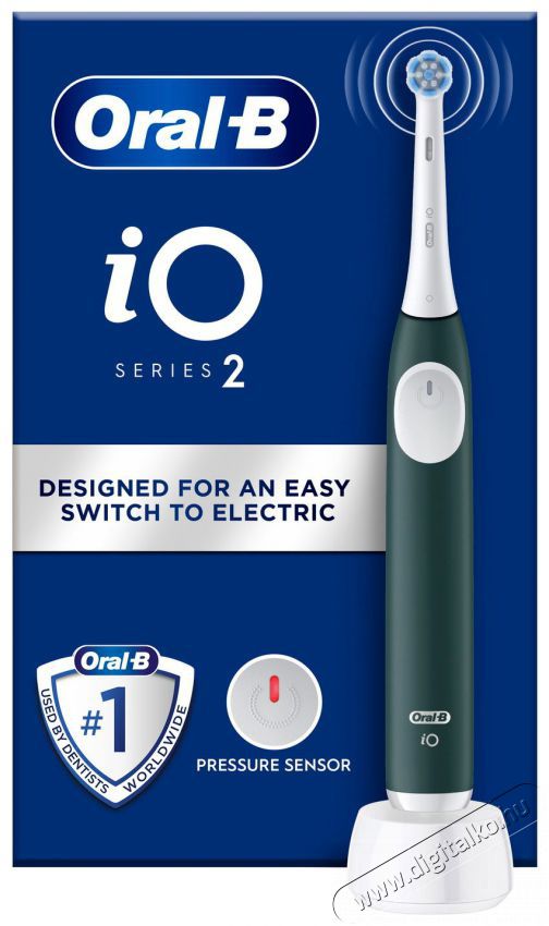Oral-B iO 2 Forest Green Elektromos fogkefe Sz&eacute;ps&eacute;g&aacute;pol&aacute;s / Eg&eacute;szs&eacute;g - Sz&aacute;j / fog &aacute;pol&aacute;s - Elektromos fogkefe - 525460