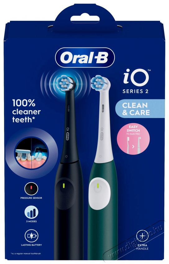 Oral-B iO 2 Night Black & Forest Green Elektromos fogkefe Sz&eacute;ps&eacute;g&aacute;pol&aacute;s / Eg&eacute;szs&eacute;g - Sz&aacute;j / fog &aacute;pol&aacute;s - Elektromos fogkefe - 525461