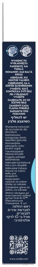 Oral-B iO Ultimate Clean, 6 db fogkefe p&oacute;tfej Sz&eacute;ps&eacute;g&aacute;pol&aacute;s / Eg&eacute;szs&eacute;g - Sz&aacute;j / fog &aacute;pol&aacute;s - Elektromos fogkefe - 530924
