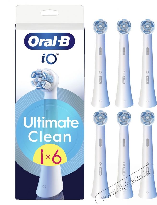 Oral-B iO Ultimate Clean, 6 db fogkefe p&oacute;tfej Sz&eacute;ps&eacute;g&aacute;pol&aacute;s / Eg&eacute;szs&eacute;g - Sz&aacute;j / fog &aacute;pol&aacute;s - Elektromos fogkefe - 530924