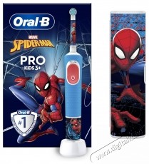 Oral-B D103 Vitality PRO Spiderman gyerek elektromos fogkefe tokkal Sz&eacute;ps&eacute;g&aacute;pol&aacute;s / Eg&eacute;szs&eacute;g - Sz&aacute;j / fog &aacute;pol&aacute;s - Elektromos fogkefe - 502488