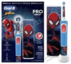 Oral-B D103 Vitality PRO Spiderman gyerek elektromos fogkefe tokkal Sz&eacute;ps&eacute;g&aacute;pol&aacute;s / Eg&eacute;szs&eacute;g - Sz&aacute;j / fog &aacute;pol&aacute;s - Elektromos fogkefe - 502488