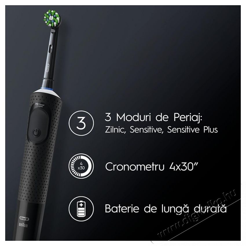 Oral-B 2 db Oral-B Vitality Pro elektromos fogkefe k&eacute;szlet, 2D tiszt&iacute;t&aacute;s, 3 program, 1 t&ouml;ltő, 2 fej, fekete/lila Sz&eacute;ps&eacute;g&aacute;pol&aacute;s / Eg&eacute;szs&eacute;g - Sz&aacute;j / fog &aacute;pol&aacute;s - Elektromos fogkefe - 533623