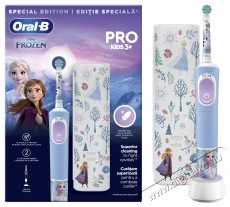 Oral-B Pro Kids Frozen elektromos fogkefe gyerekeknek, 2D tiszt&iacute;t&aacute;s, 2 program, 1 v&eacute;g, 4 matrica, utaz&oacute;k&eacute;szlet, K&eacute; Sz&eacute;ps&eacute;g&aacute;pol&aacute;s / Eg&eacute;szs&eacute;g - Sz&aacute;j / fog &aacute;pol&aacute;s - Elektromos fogkefe - 533628