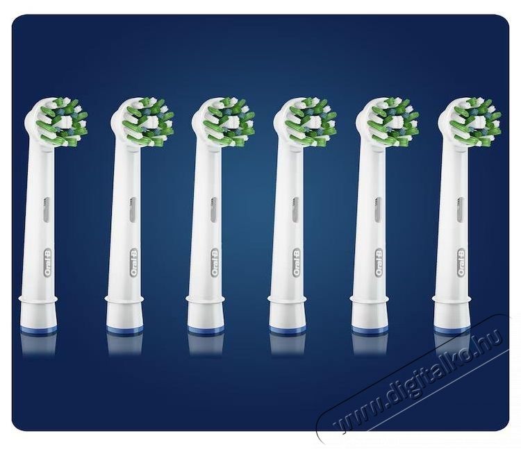 Oral-B Pro Cross Action elektromos fogkefe p&oacute;tfej, 6db Sz&eacute;ps&eacute;g&aacute;pol&aacute;s / Eg&eacute;szs&eacute;g - Sz&aacute;j / fog &aacute;pol&aacute;s - Kieg&eacute;sz&iacute;tő - 537565