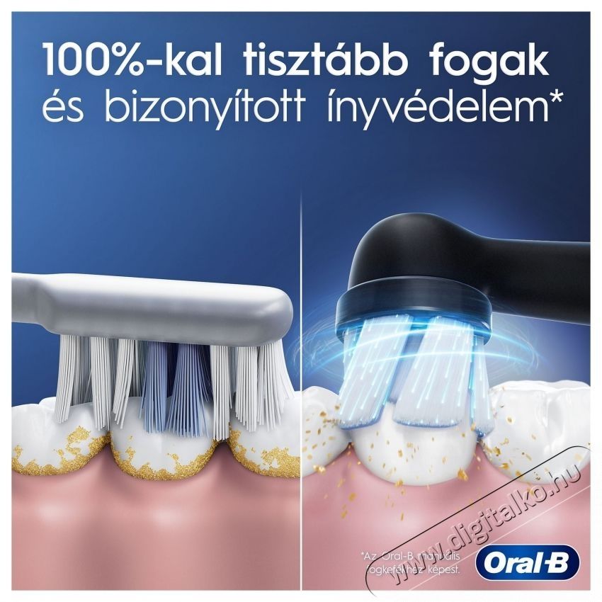 Oral-B iO2 elektromos fogkefe, Night Black, &eacute;jfekete Sz&eacute;ps&eacute;g&aacute;pol&aacute;s / Eg&eacute;szs&eacute;g - Sz&aacute;j / fog &aacute;pol&aacute;s - Elektromos fogkefe - 530974
