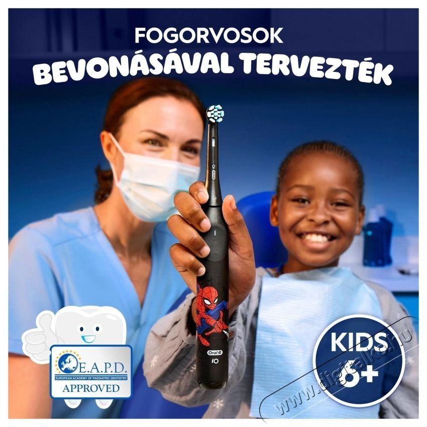 Oral-B iO Kids Marvel P&oacute;kember Elektromos fogkefe Sz&eacute;ps&eacute;g&aacute;pol&aacute;s / Eg&eacute;szs&eacute;g - Sz&aacute;j / fog &aacute;pol&aacute;s - Elektromos fogkefe - 540051
