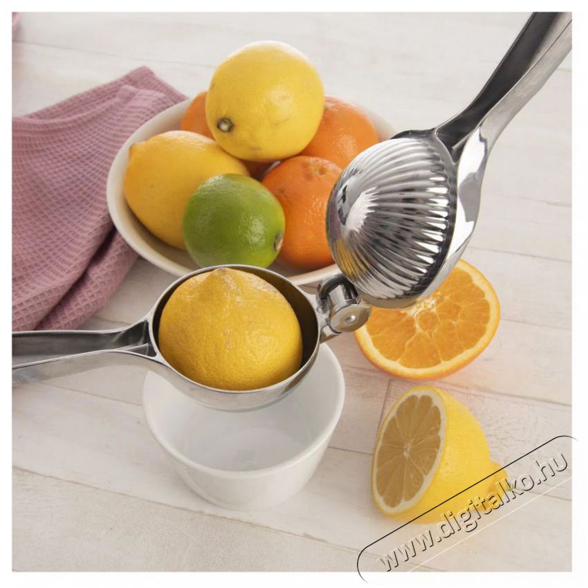 Orion LUXY karos citromfacsar&oacute;, kr&oacute;mozott f&eacute;m, 22&times;7 cm Konyhai term&eacute;kek - Konyhai kisg&eacute;p (elők&eacute;sz&iacute;t&eacute;s / feldolgoz&aacute;s) - Citrus / gy&uuml;m&ouml;lcs facsar&oacute; - 521987