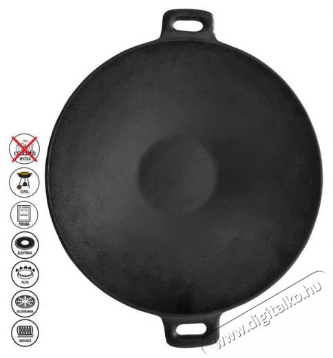 Orion WOK &ouml;nt&ouml;ttvas serpenyő 30 cm &aacute;tm&eacute;rővel Konyhai term&eacute;kek - Ed&eacute;ny - Wok serpenyő - 521990
