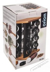 Orion Fűszertart&oacute;, &uuml;veg/műanyag 16 db + &aacute;llv&aacute;ny fa/f&eacute;m BLACK Konyhai term&eacute;kek - Konyhai eszk&ouml;z - Egy&eacute;b konyhai eszk&ouml;z - 527618