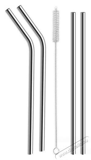 Orion Rozsdamentes ac&eacute;l sz&iacute;v&oacute;sz&aacute;l, 18 cm, 4 db, tiszt&iacute;t&oacute;kef&eacute;vel Konyhai term&eacute;kek - Konyhai eszk&ouml;z - Egy&eacute;b konyhai eszk&ouml;z - 528806