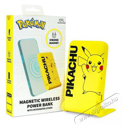 OTL PK1191 Pok&eacute;mon Pikachu m&aacute;gneses vezet&eacute;k n&eacute;lk&uuml;li power bank Mobil / Kommunik&aacute;ci&oacute; / Smart - Powerbank / K&uuml;lső akkumul&aacute;tor &eacute;s t&ouml;ltő - 507376