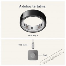 Oura Ring 4 Black, 4 Mobil / Kommunik&aacute;ci&oacute; / Smart - Okos eszk&ouml;z - Egy&eacute;b okos eszk&ouml;z - 527714