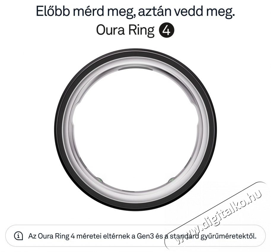 Oura Ring 4 Black, 4 Mobil / Kommunik&aacute;ci&oacute; / Smart - Okos eszk&ouml;z - Egy&eacute;b okos eszk&ouml;z - 527714