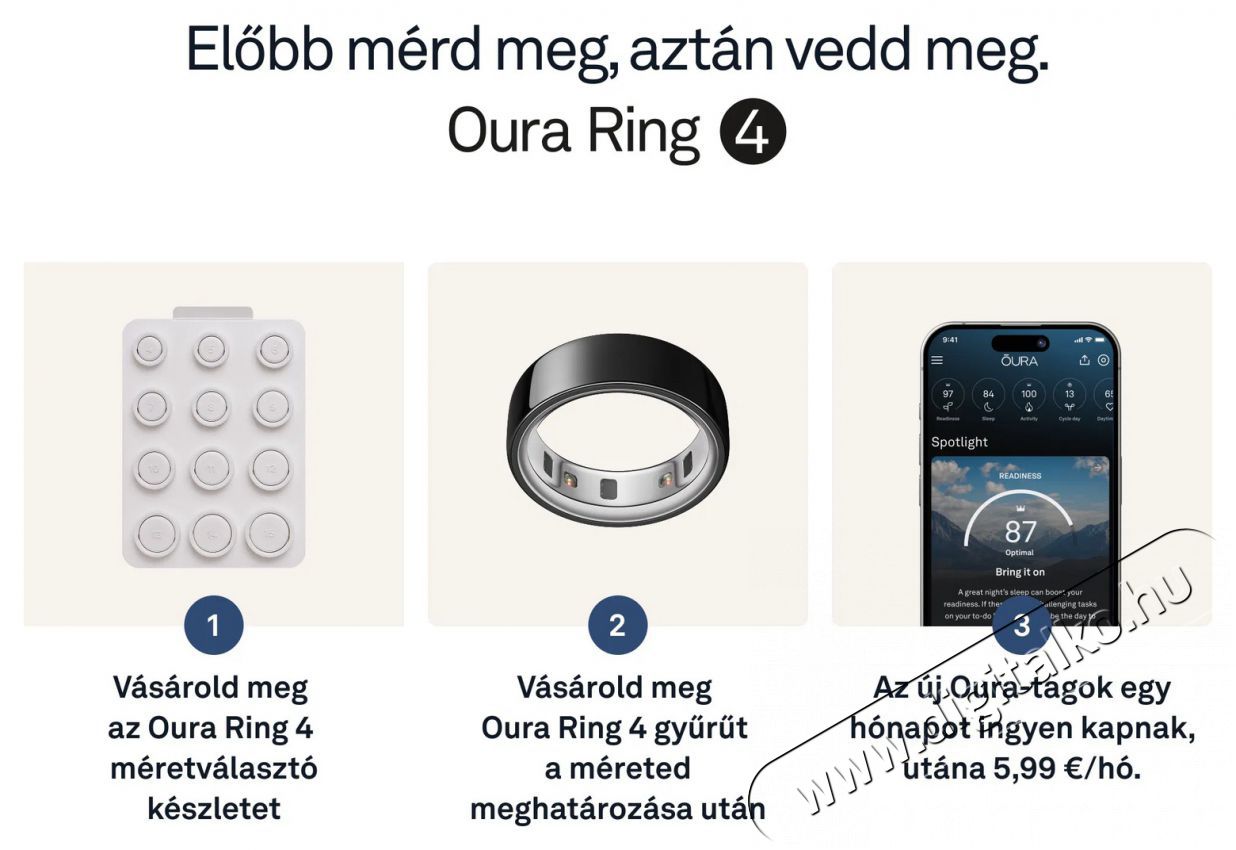 Oura Ring 4 Black, 4 Mobil / Kommunik&aacute;ci&oacute; / Smart - Okos eszk&ouml;z - Egy&eacute;b okos eszk&ouml;z - 527714