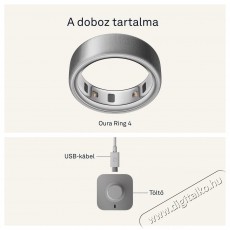 Oura Ring 4 Brushed Silver, 4 Mobil / Kommunik&aacute;ci&oacute; / Smart - Okos eszk&ouml;z - Egy&eacute;b okos eszk&ouml;z - 527726