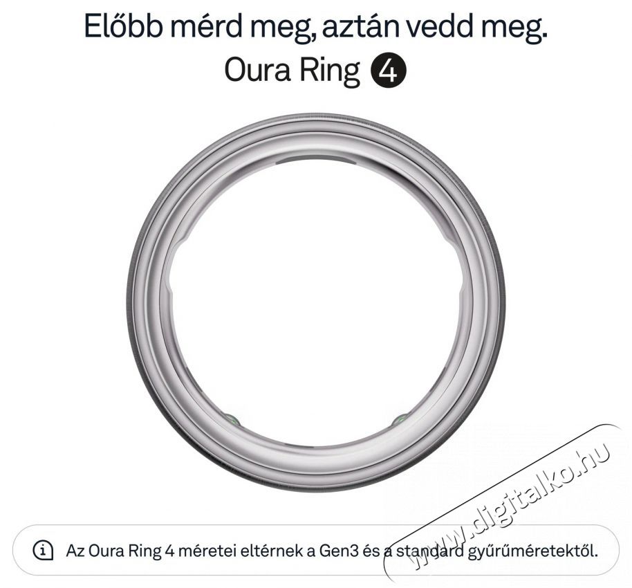 Oura Ring 4 Brushed Silver, 4 Mobil / Kommunik&aacute;ci&oacute; / Smart - Okos eszk&ouml;z - Egy&eacute;b okos eszk&ouml;z - 527726