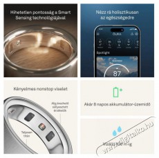 Oura Ring 4 Brushed Silver, 8 Mobil / Kommunik&aacute;ci&oacute; / Smart - Okos eszk&ouml;z - Egy&eacute;b okos eszk&ouml;z - 527730