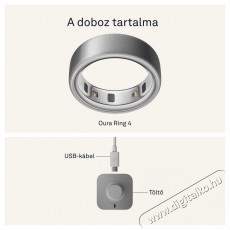 Oura Ring 4 Brushed Silver, 9 Mobil / Kommunik&aacute;ci&oacute; / Smart - Okos eszk&ouml;z - Egy&eacute;b okos eszk&ouml;z - 527731