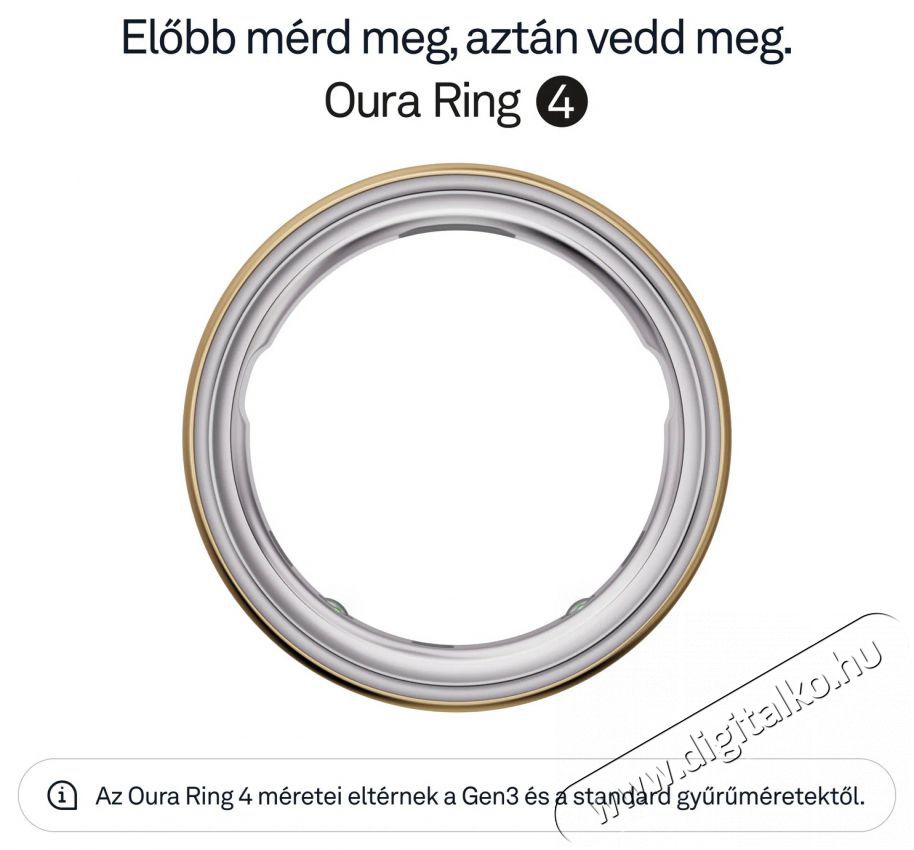 Oura Ring 4 Gold, 10 Mobil / Kommunik&aacute;ci&oacute; / Smart - Okos eszk&ouml;z - Egy&eacute;b okos eszk&ouml;z - 527732