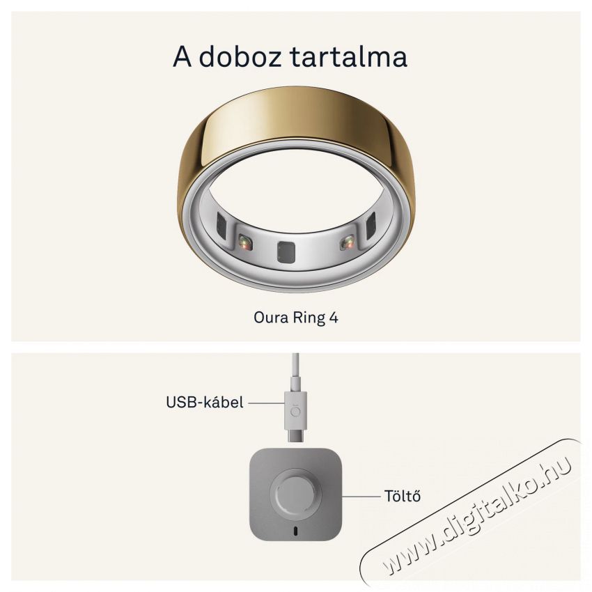 Oura Ring 4 Gold, 13 Mobil / Kommunik&aacute;ci&oacute; / Smart - Okos eszk&ouml;z - Egy&eacute;b okos eszk&ouml;z - 527735