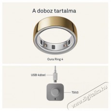 Oura Ring 4 Gold, 4 Mobil / Kommunik&aacute;ci&oacute; / Smart - Okos eszk&ouml;z - Egy&eacute;b okos eszk&ouml;z - 527738