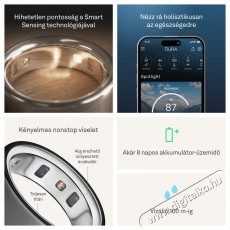 Oura Ring 4 Stealth, 12 Mobil / Kommunik&aacute;ci&oacute; / Smart - Okos eszk&ouml;z - Egy&eacute;b okos eszk&ouml;z - 527771