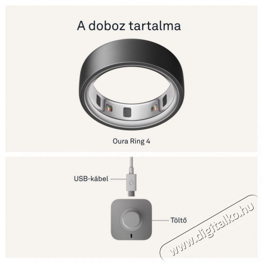 Oura Ring 4 Stealth, 9 Mobil / Kommunik&aacute;ci&oacute; / Smart - Okos eszk&ouml;z - Egy&eacute;b okos eszk&ouml;z - 527780