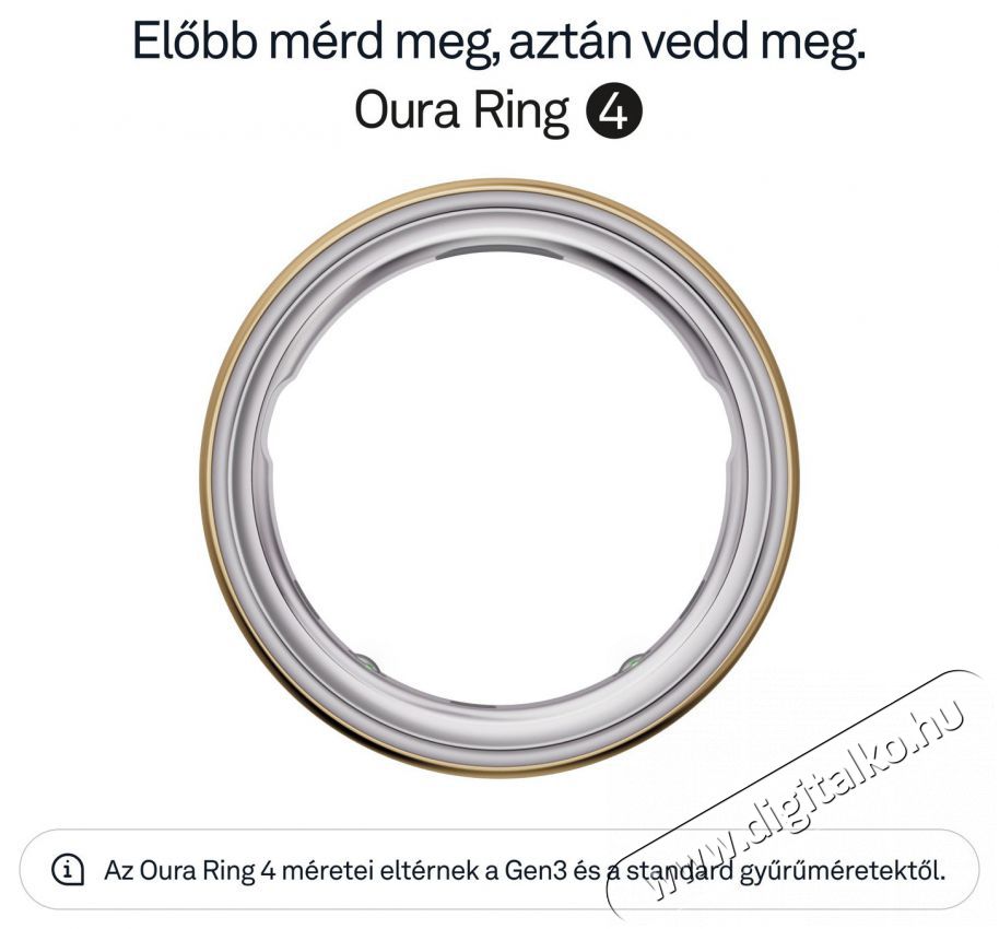 Oura Ring 4 Gold, 7 Mobil / Kommunik&aacute;ci&oacute; / Smart - Okos eszk&ouml;z - Egy&eacute;b okos eszk&ouml;z - 527741