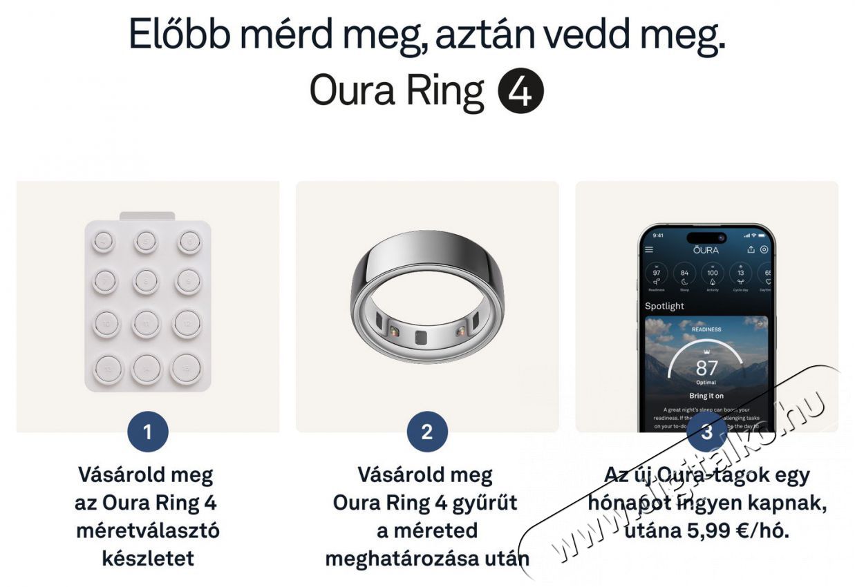 Oura Ring 4 Silver, 14 Mobil / Kommunik&aacute;ci&oacute; / Smart - Okos eszk&ouml;z - Egy&eacute;b okos eszk&ouml;z - 527760