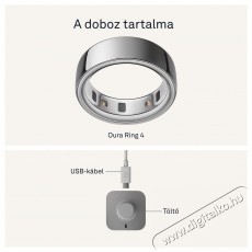 Oura Ring 4 Silver, 14 Mobil / Kommunik&aacute;ci&oacute; / Smart - Okos eszk&ouml;z - Egy&eacute;b okos eszk&ouml;z - 527760