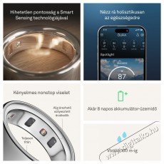 Oura Ring 4 Silver, 15 Mobil / Kommunik&aacute;ci&oacute; / Smart - Okos eszk&ouml;z - Egy&eacute;b okos eszk&ouml;z - 527761