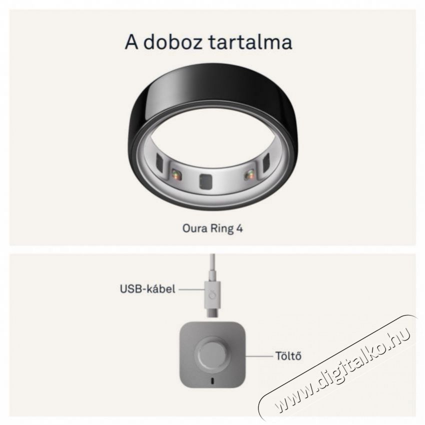 Oura Ring 4 Black, 10 Mobil / Kommunik&aacute;ci&oacute; / Smart - Okos eszk&ouml;z - Egy&eacute;b okos eszk&ouml;z - 527708