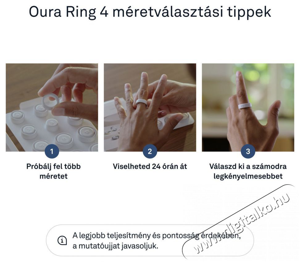 Oura Ring 4 Sizing Kit Mobil / Kommunik&aacute;ci&oacute; / Smart - Okos eszk&ouml;z - Egy&eacute;b okos eszk&ouml;z - 527768