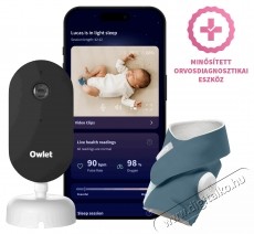 Owlet Dream Duo szett - Owlet Dream Sock(TM) Okos babazokni 0-18 h&oacute;napig (&Eacute;jk&eacute;k) + Owlet Dream Sight Sz&eacute;ps&eacute;g&aacute;pol&aacute;s / Eg&eacute;szs&eacute;g - Baba mama term&eacute;k - Egy&eacute;b baba mama term&eacute;k - 531460