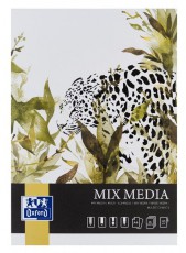 OXFORD Art Mixed media A4 25 ív 225 g rajzlaptömb Fotó-Videó kiegészítők - Kisméretű fotónyomtató - Fotópapír - 507152