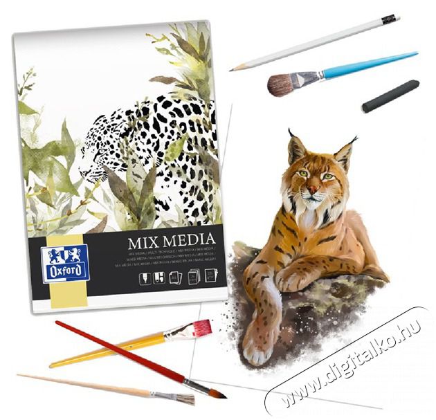 OXFORD Art Mixed media A4 25 &iacute;v 225 g rajzlapt&ouml;mb Fot&oacute;-Vide&oacute; kieg&eacute;sz&iacute;tők - Kism&eacute;retű fot&oacute;nyomtat&oacute; - Fot&oacute;pap&iacute;r - 507152