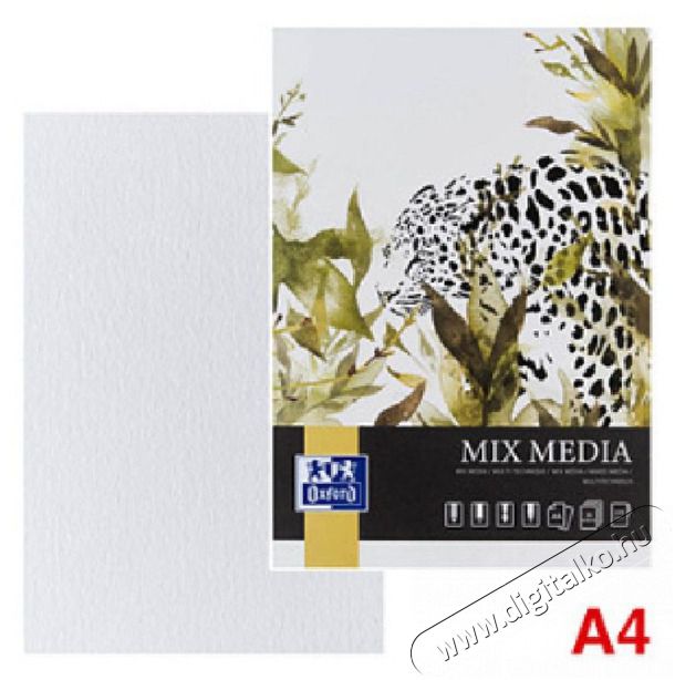 OXFORD Art Mixed media A4 25 &iacute;v 225 g rajzlapt&ouml;mb Fot&oacute;-Vide&oacute; kieg&eacute;sz&iacute;tők - Kism&eacute;retű fot&oacute;nyomtat&oacute; - Fot&oacute;pap&iacute;r - 507152