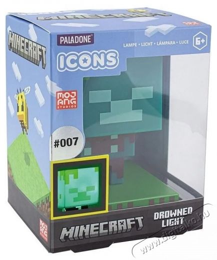 PALADONE Minecraft - Drowned Zombie - vil&aacute;g&iacute;t&oacute; figura H&aacute;ztart&aacute;s / Otthon / K&uuml;lt&eacute;r - J&aacute;t&eacute;k / Sport - J&aacute;t&eacute;kfigura - 532024
